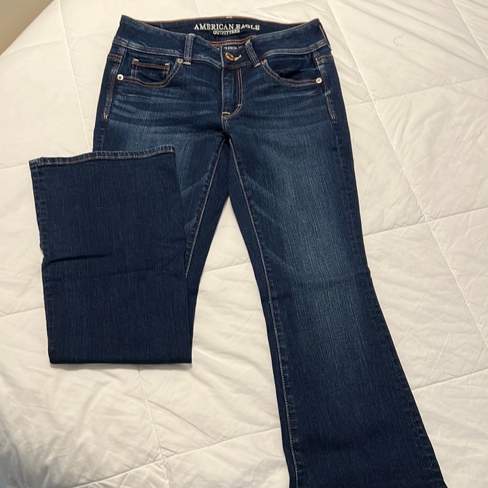 American Eagle Outfitters Boot Cut Jeans - Deep Indigo